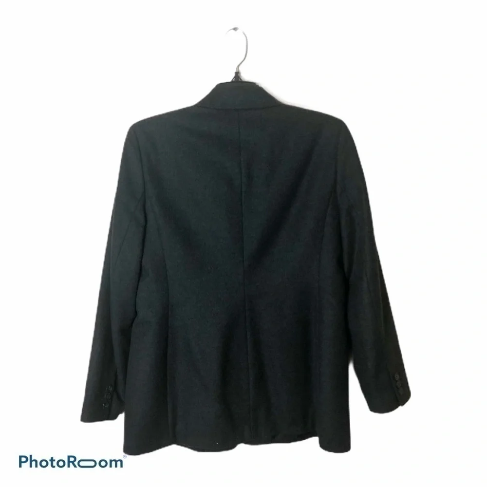 Lands End Vintage Wool Cashmere Coat 6P
